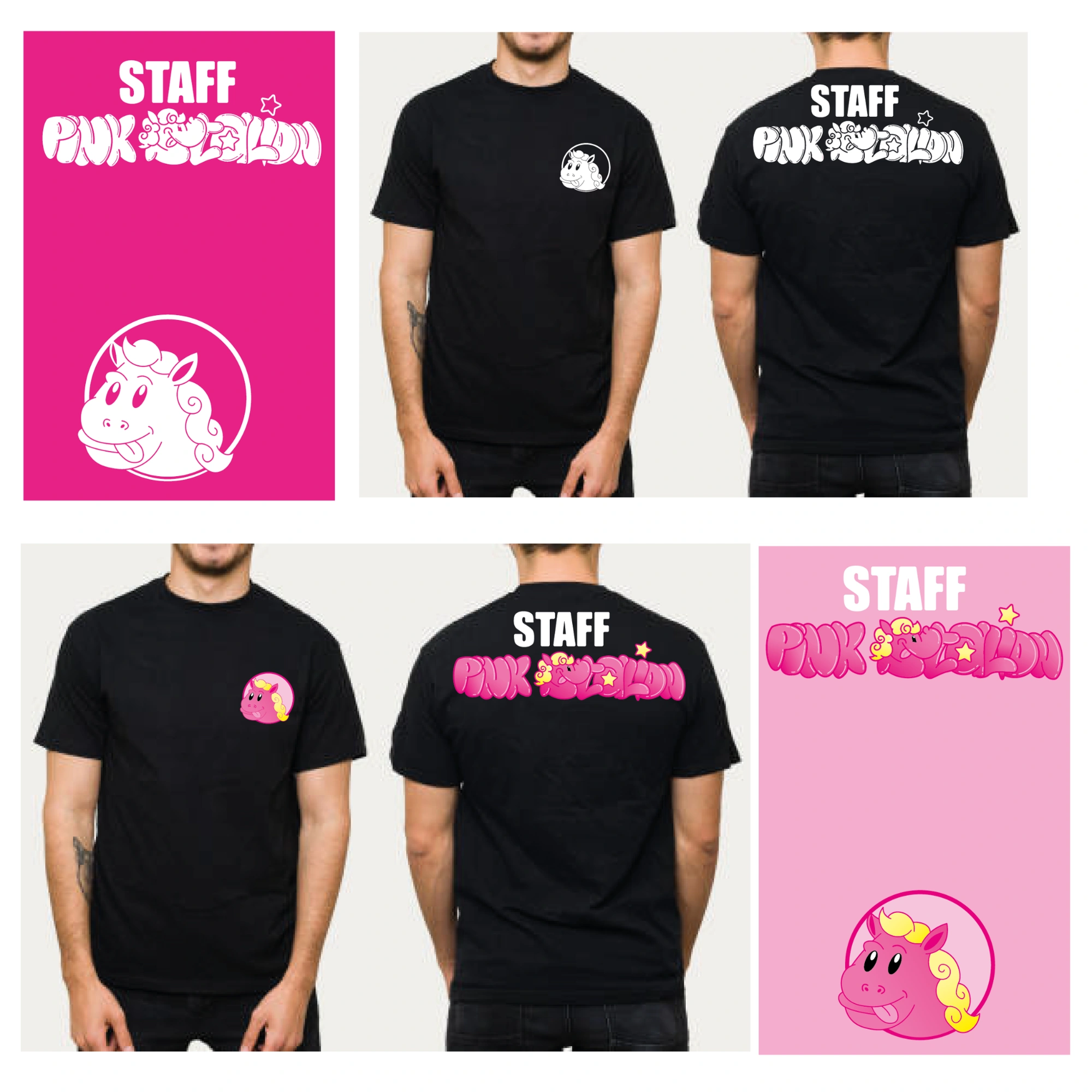 Pink Stalion — t-shirts et tenues du staff