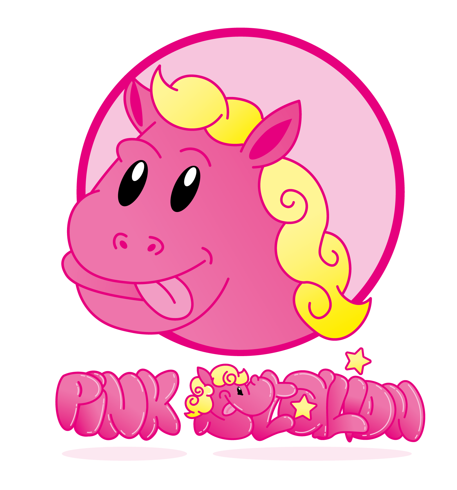 Pink Stalion — mascotte et logo