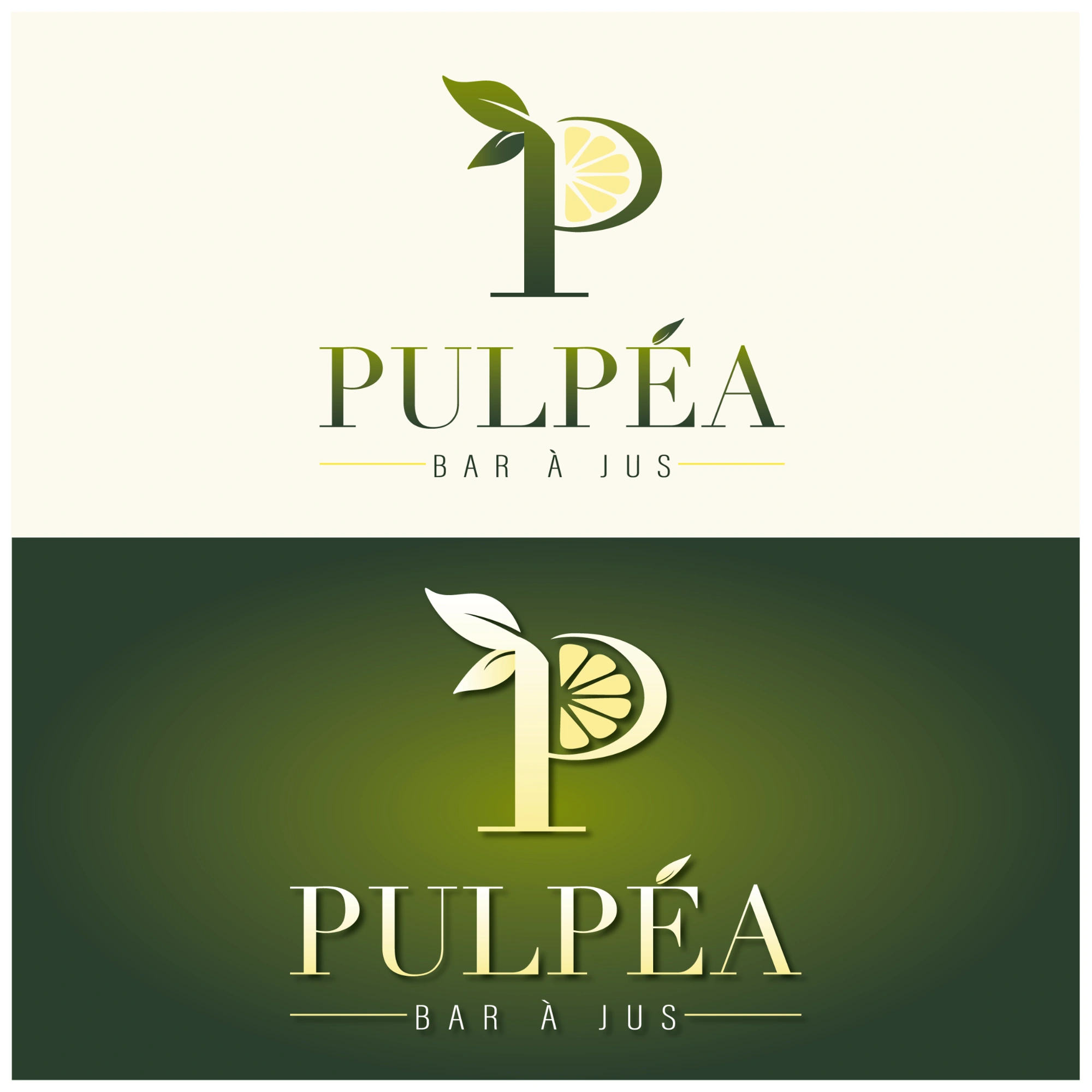 Déclinaisons du logo Pulpéa