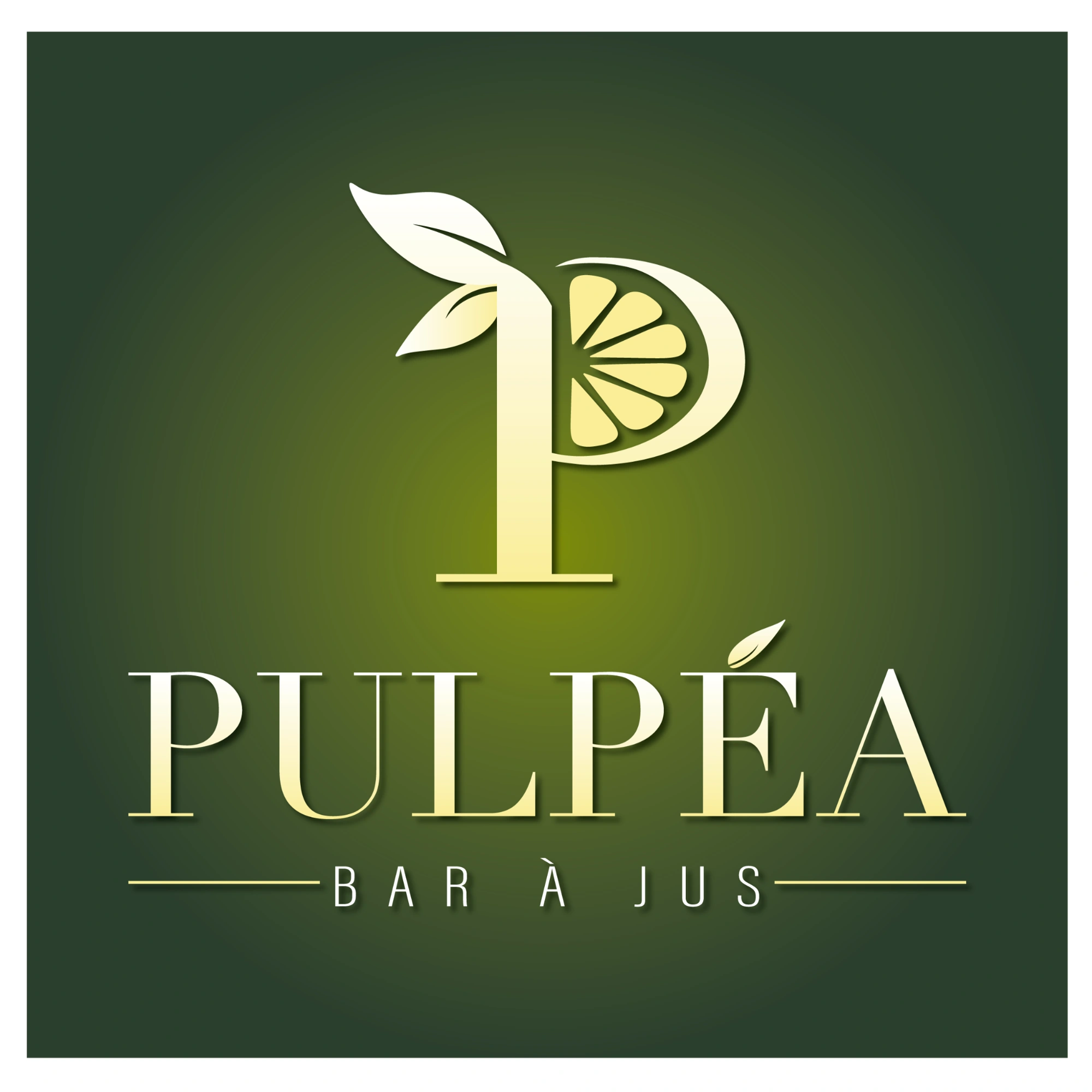 Logo Pulpéa sur fond vert