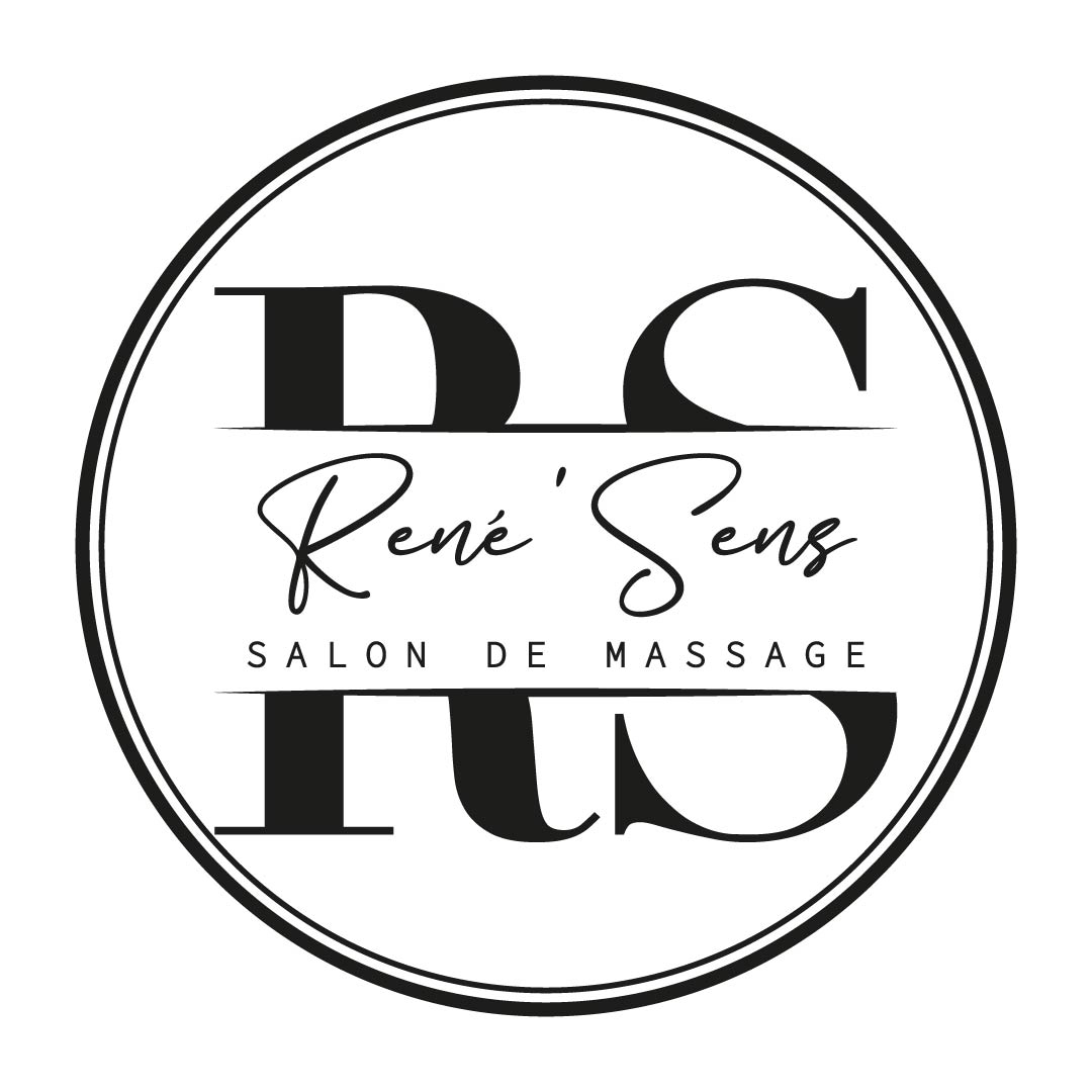 René Sens — logo noir sur fond blanc